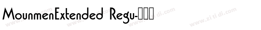 MounmenExtended Regu字体转换